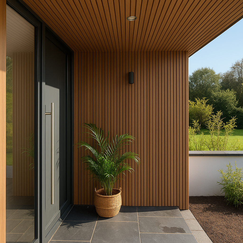 Simply Panels Exterior Oak Slat Wall Panel – Waterproof, UV‑Resistant 290 × 19.2 cm