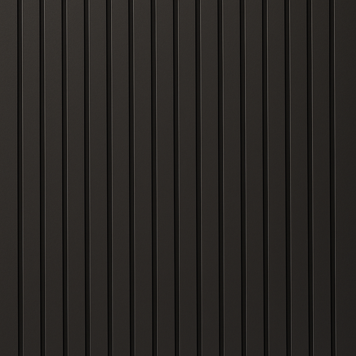 Simply Panels Colour Black Acoustic Slat Wall Panel - 240cm x 32cm (2pack)