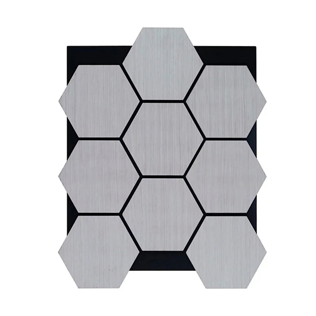 Simply Panels Grey Oak Hexagon Wall Panel - 70cm x 60cm (4 pack)