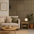 Simply Panels Acoustic Square Wall Panels 60cm x 60cm (4 pack) - Walnut