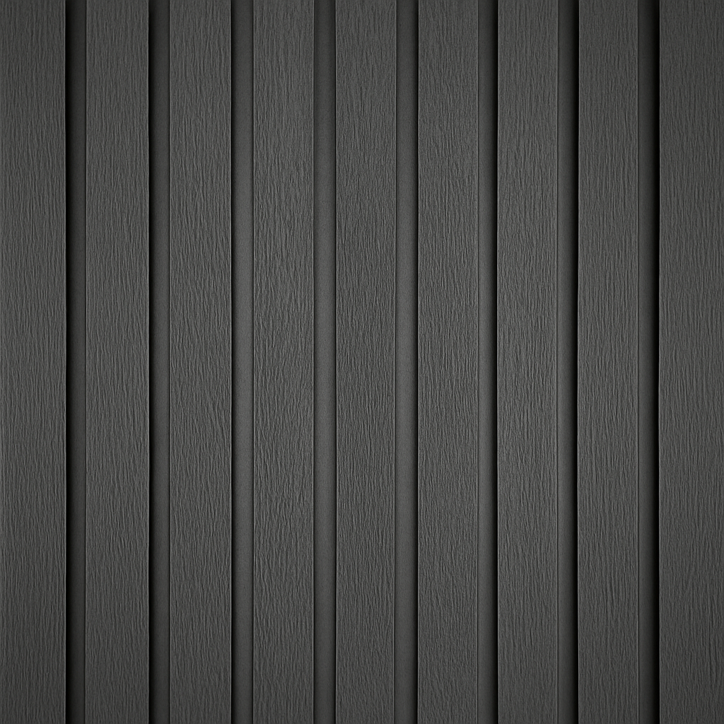Simply Panels Exterior Black Slat Wall Panel – Waterproof, UV‑Resistant 290 × 19.2 cm