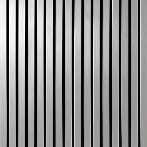 Simply Panels Chrome Colour Slatted Wood Wall Panels - 240cm x 32cm (2 pack)