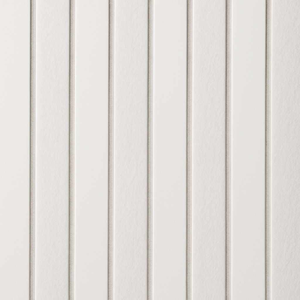 Simply Panels White Colour Acoustic Wide Slat Wall Panel - 240cm x 30cm (2 pack)