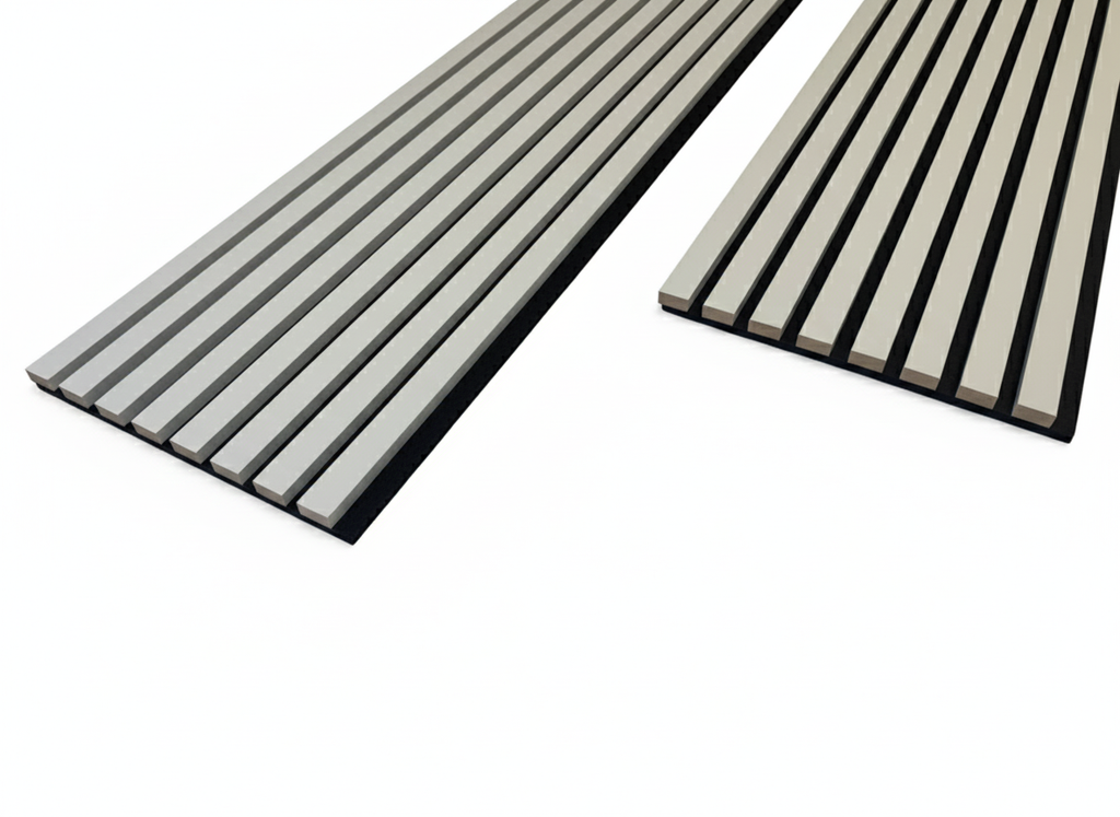 Simply Panels Colour Dove Grey Slat Wall Panel - 240cm x 32cm (2 pack)