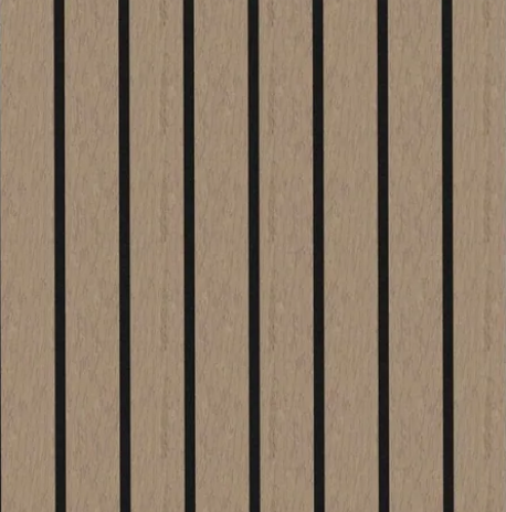 Simply Panels Premium Wide Slat 3-sided Wood Veneer Walnut Acoustic Wall Panel  - 240cm x 30cm (2 pack)