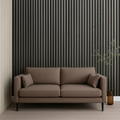 Simply Panels Grey Oak Acoustic Slatted Wood Wall Panels- 240cm x 32cm (2 pack)