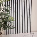 Simply Panels White Marble Colour Slatted Wood Wall Panels - 240cm x 60cm